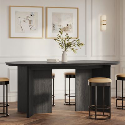 Dietrich Elliptical Bar Height Communal Table (96