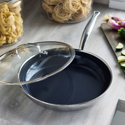 GreenPan™ Premiere Max Stainless-Steel Ceramic Nonstick Covered Fry Pan