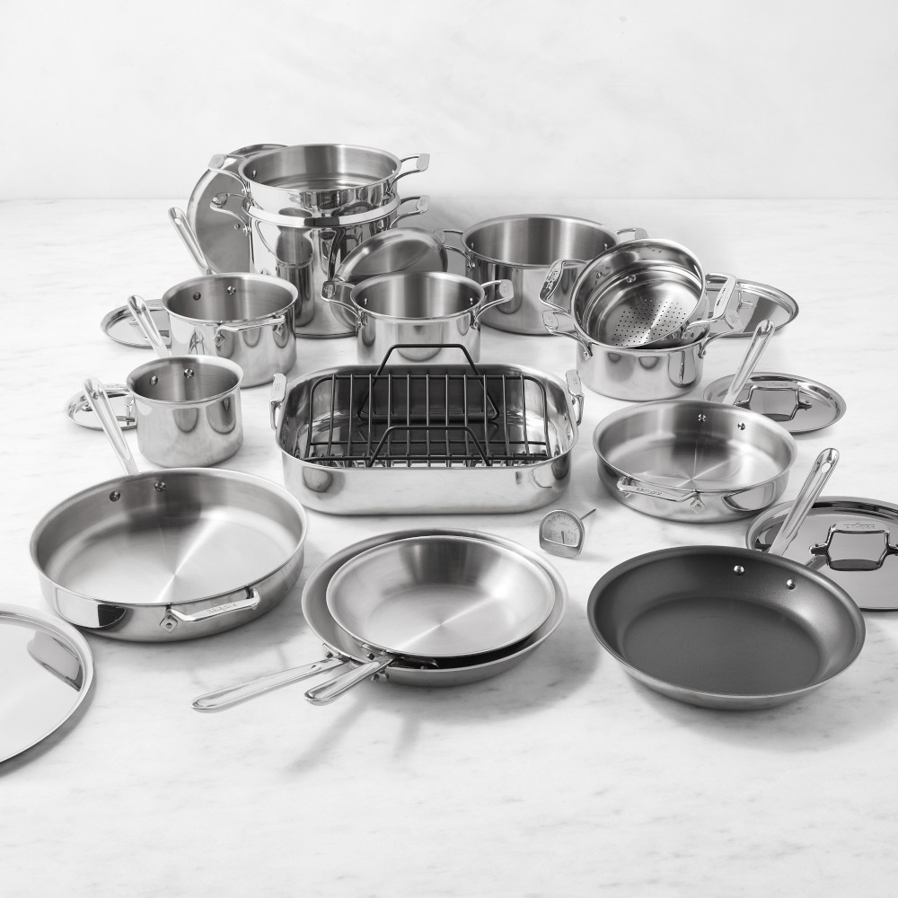 All-Clad D5® Stainless-Steel 24-Piece Cookware Set