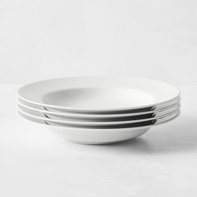 Apilco Tuilleries Porcelain Soup Plates, Set of 4