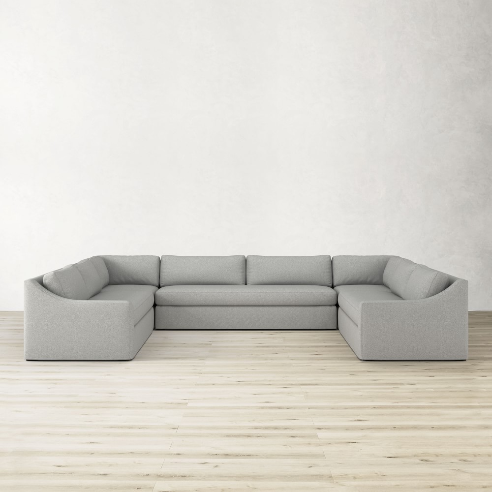 Ghent Slope Arm Slipcovered 5-Piece U-Shape Sofa (165