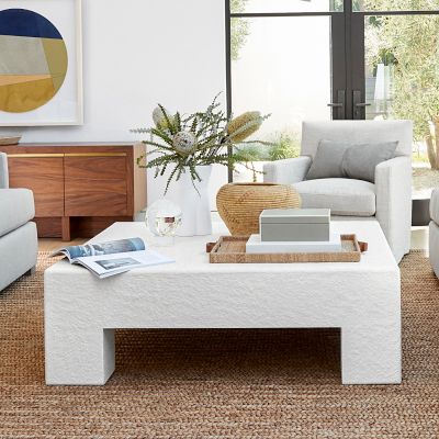 Matte White Square Coffee Table (48