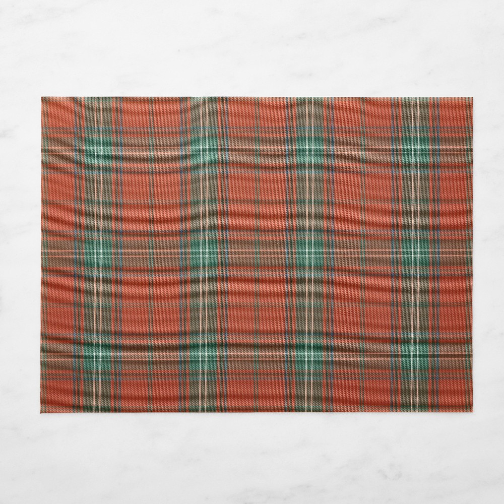 Chilewich Basketweave Rectangular Tartan Placemats