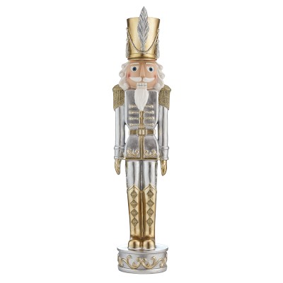 Outdoor Gold & Silver Nutcracker