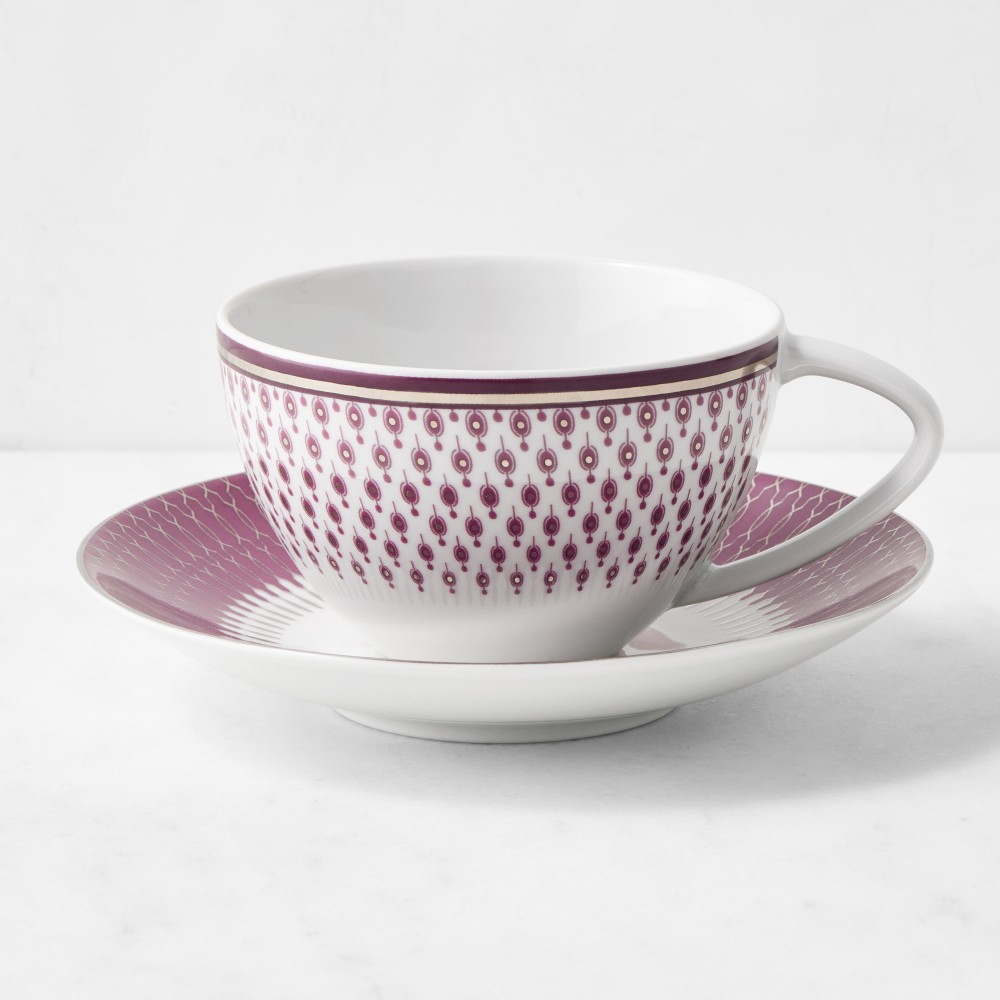 Williams Sonoma Regal Cups & Saucers, Set of 4