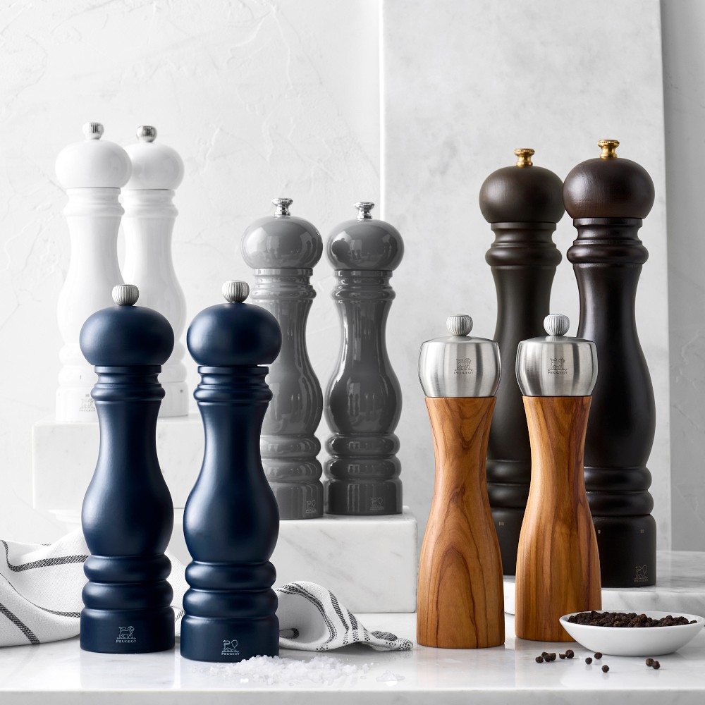 Peugeot Paris U Select White Laquer Salt & Pepper Mills