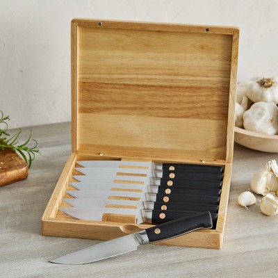 GreenPan™ Elite Black Steak Gift Set, Set of 8
