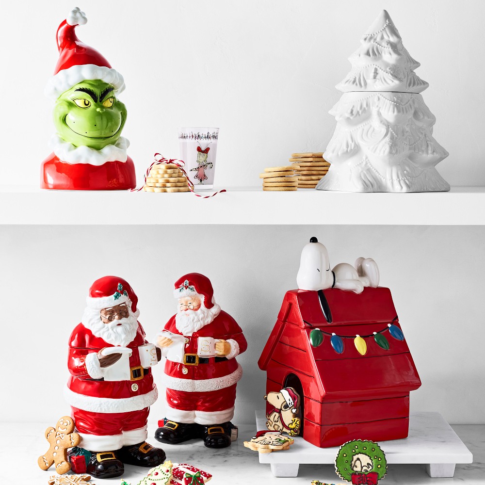 'Twas the Night Before Christmas Santa Cookie Jar