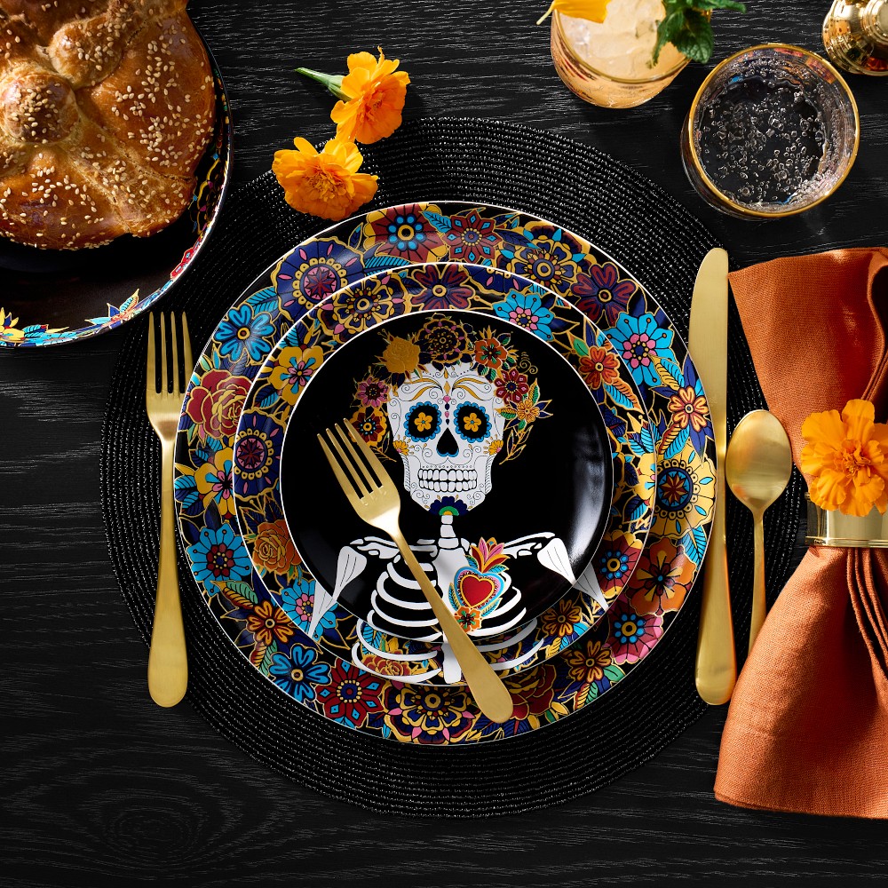 Day of the Dead 12-Piece Dinnerware Set