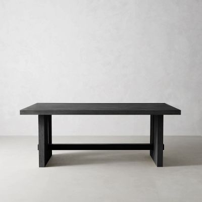 Montauk Rectangular Dining Table, Midnight Black (82