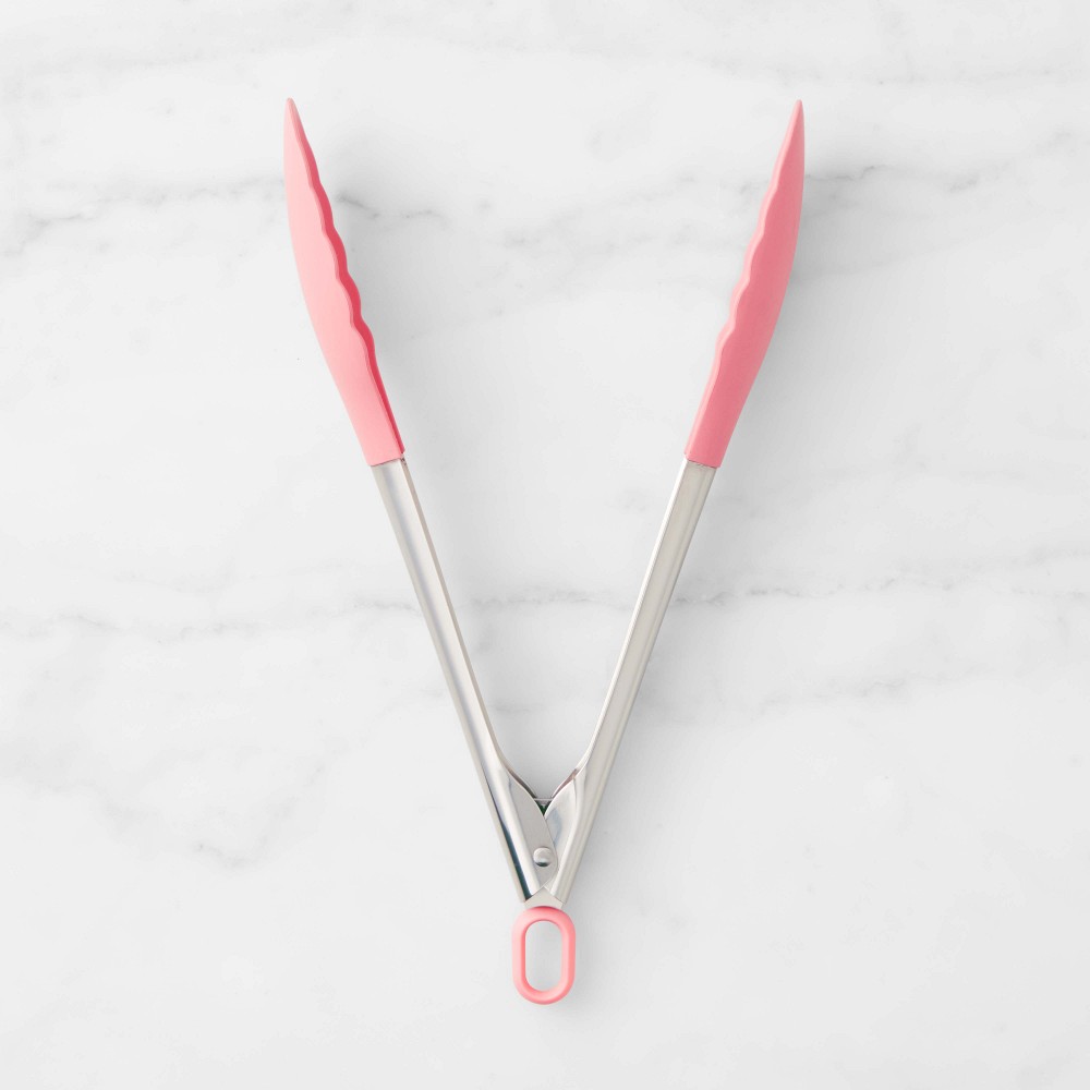 Williams Sonoma Stainless-Steel Silicone Locking Tongs