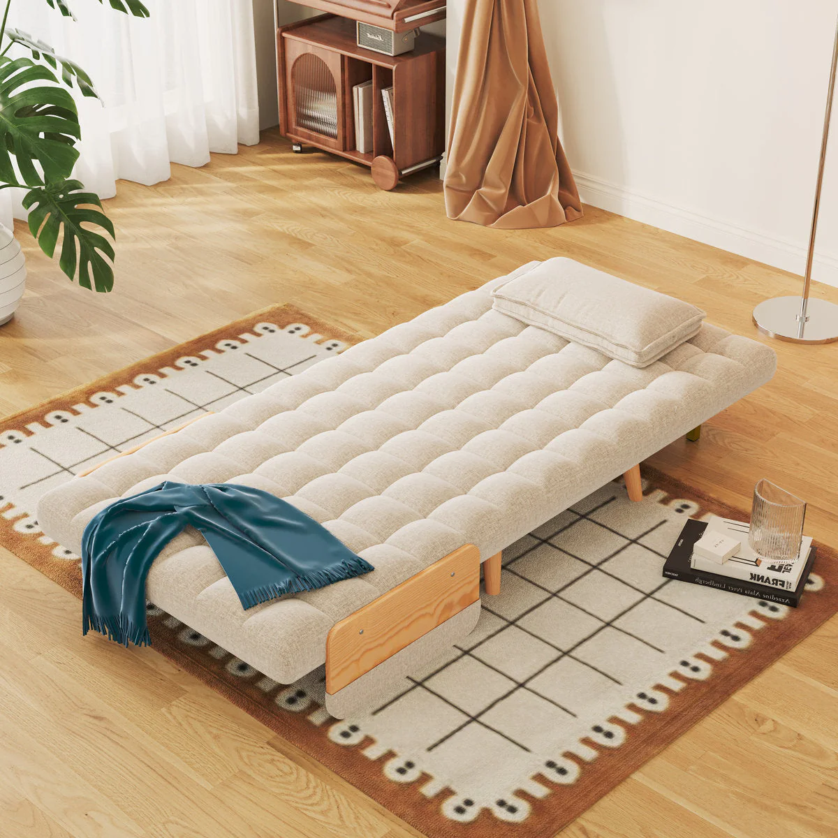 Upholstered Convertible Sleeper Sofa