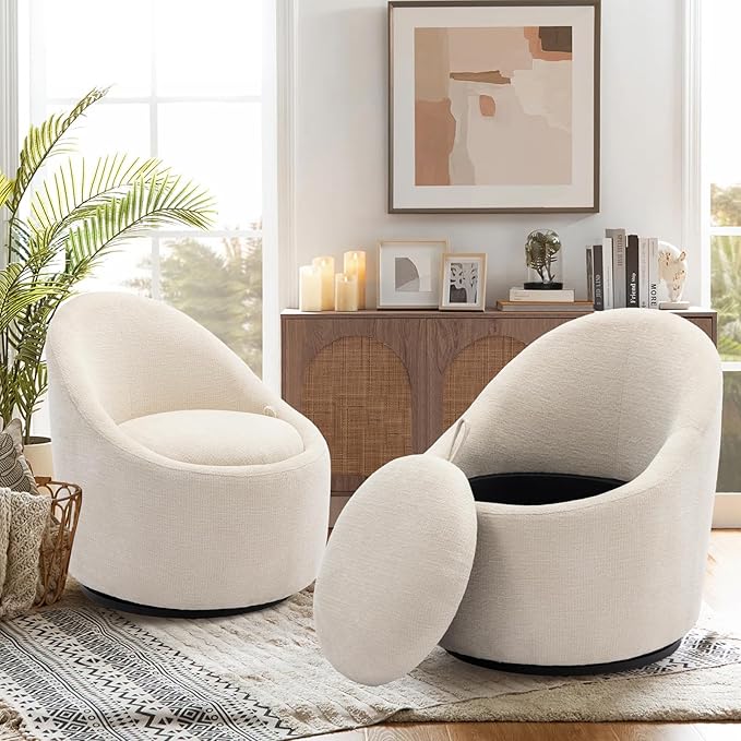 COLAMY Swivel Accent Chair