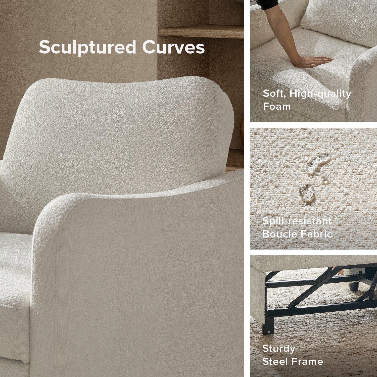 4-in-1 Convertible Sleeper Chair