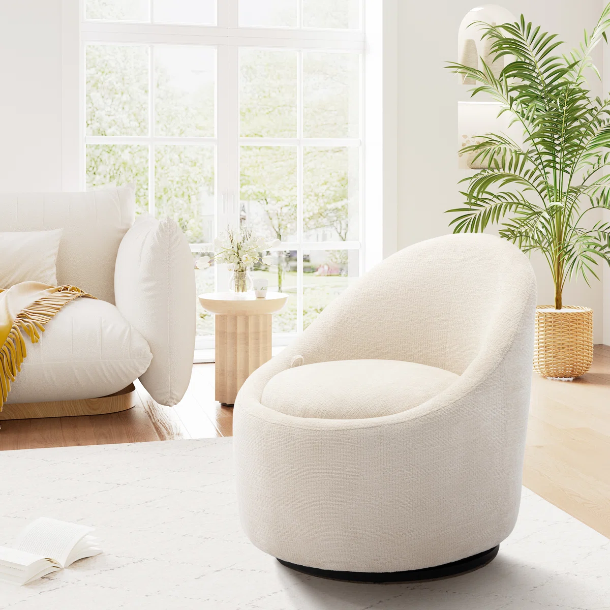 COLAMY Swivel Accent Chair