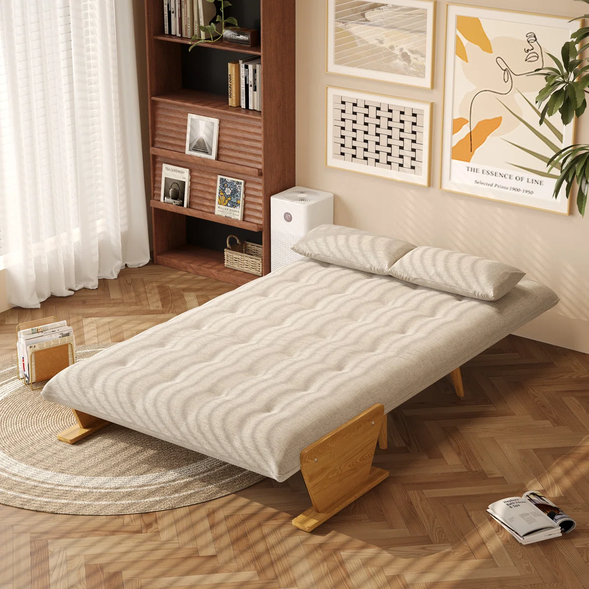 Upholstered Convertible Sleeper Sofa