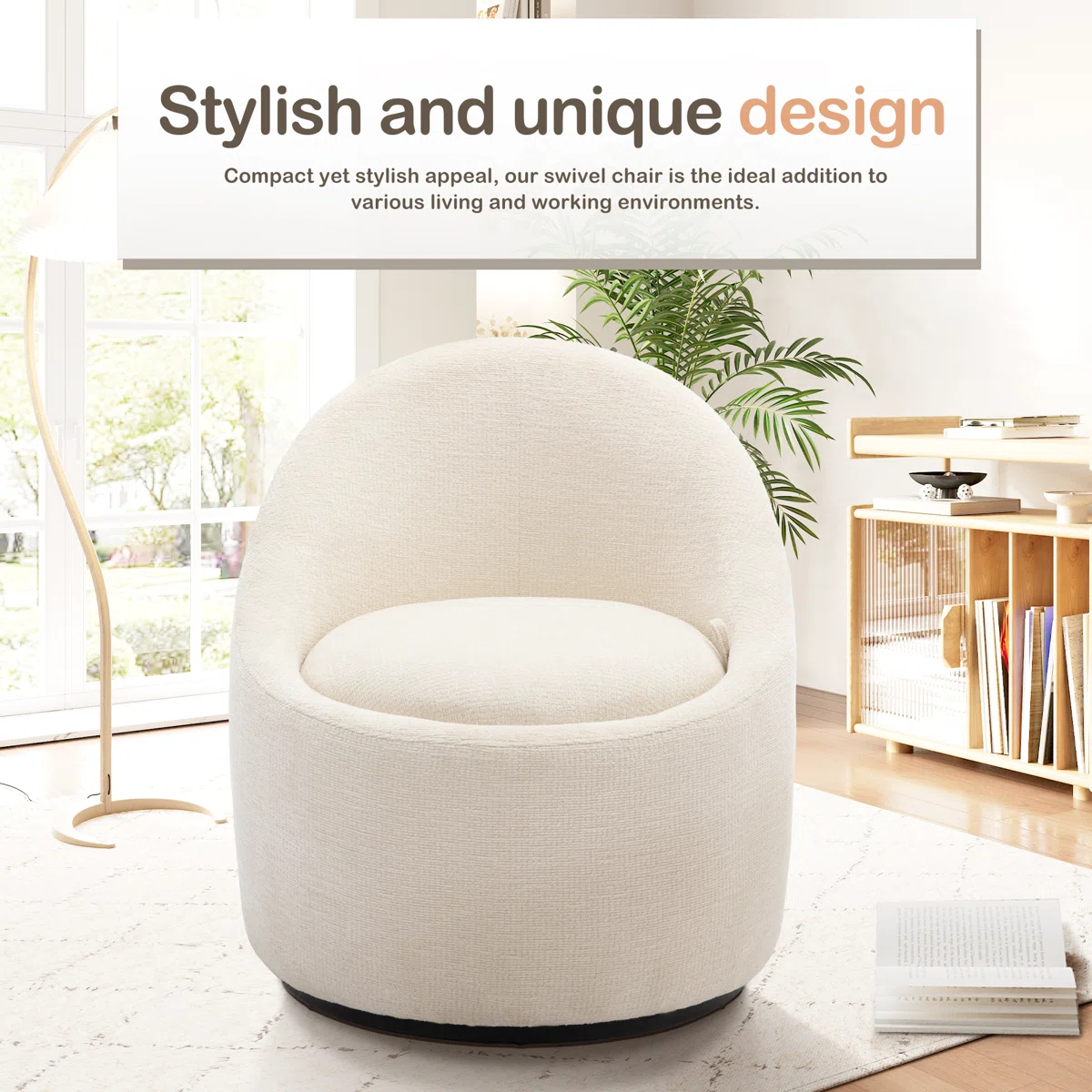 COLAMY Swivel Accent Chair