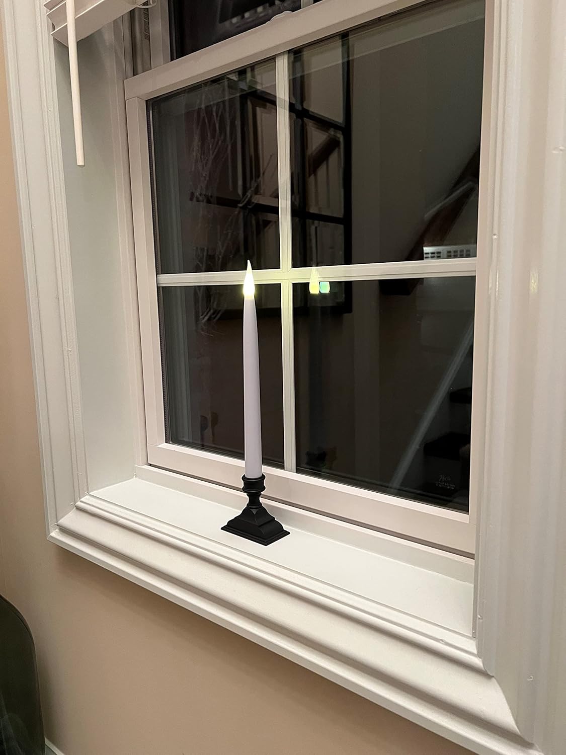 LED Taper Window Candles