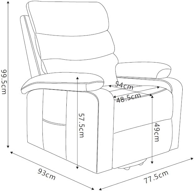 ASTAN HOGAR Relaxation Chair with Self-Help Function (Lifts People), Electric Reclining, Massage and Thermotherapy