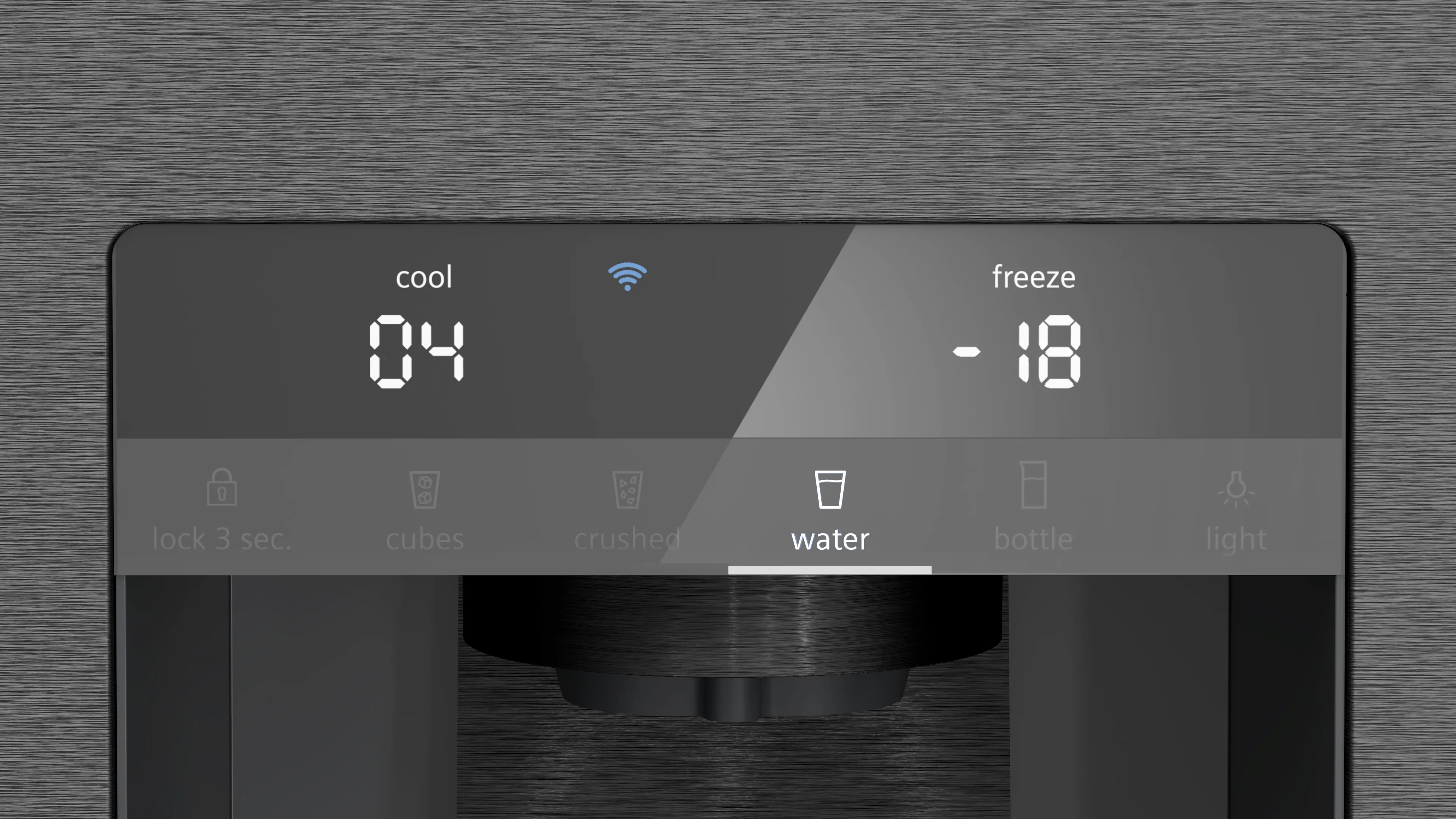 SIEMENS KF96DPXEA iQ700 French door bottom freezer, multi door 183 x 90.5 cm Brushed black steel antiFingerprint, Total noFrost