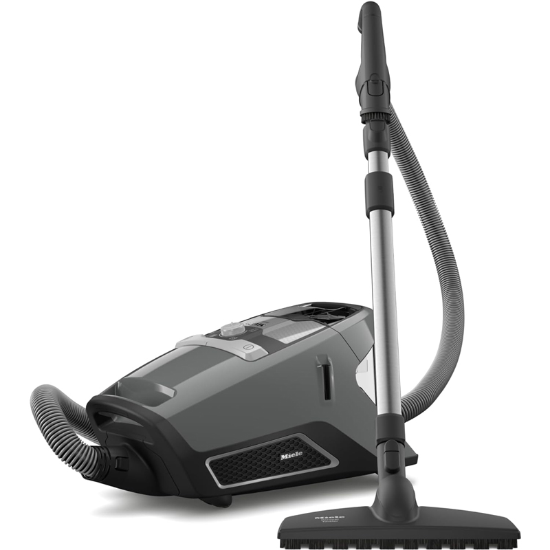 Miele Blizzard CX1 PureSuction Powerline Bagless Canister Vacuum Cleaner with AllTeQ Universal Floorhead and Parquet Twister Floorhead, 1200 W, Graphite Gray ā 10829430