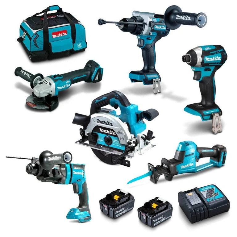 MAKITA 18V 6-Piece 2 x 5.0Ah Combo Kit DLX6125TX1