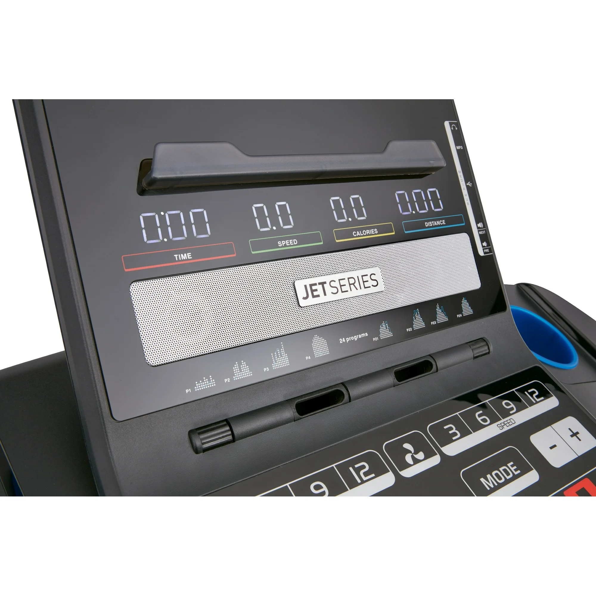 Reebok Jet 300 Series Treadmill with Incline, Foldable, Bluetooth, Walking or Running, 2.5 HP, 12.4 MPH, 308 lb. Capacity