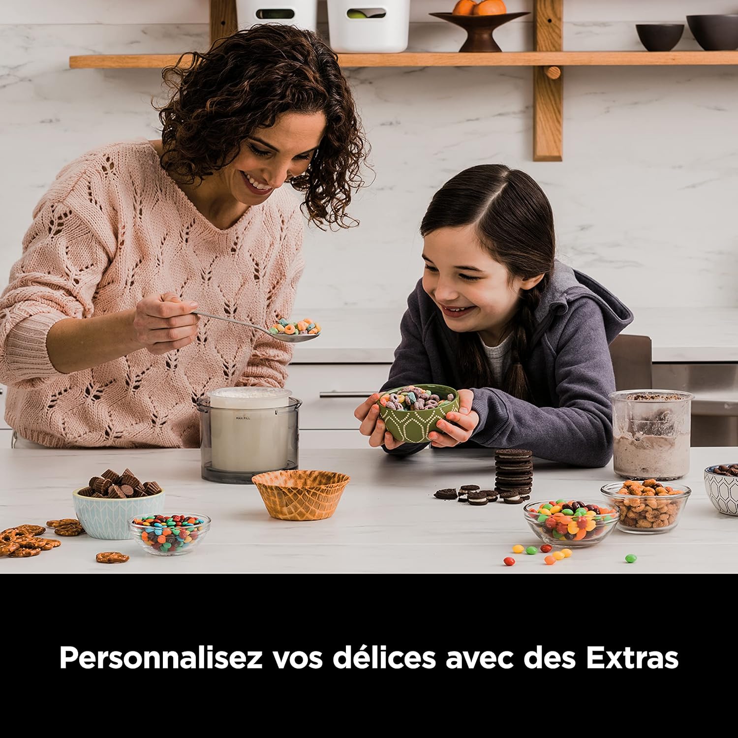 Ninja CREAMi 7 Programs Ice Cream Maker Ice Cream Maker Maker Ice Cream Maker for Making Ice Cream, Gelato, Sorbet, Smoothie Bowls or Milkshakes, 1.4L, NC300EU