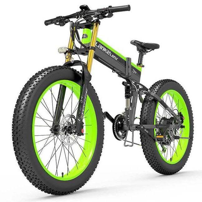 Lankeleisi XT750 Plus 1000W 26 Fatbike Dual Crown Fork Faltbares E-Mountainbike 17,5Ah
