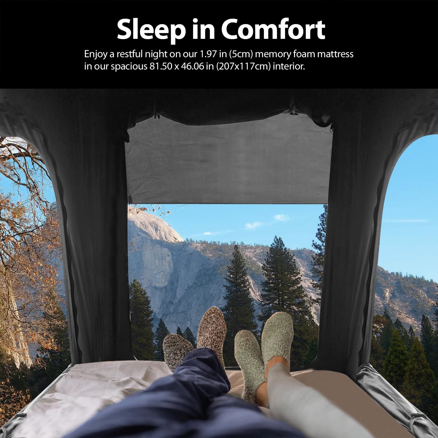 YOUNGHUNTER Triangle Roof top Tent