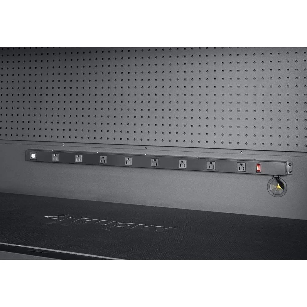 80 in. W 10-Drawer, Deep Combination Tool Chest and Rolling Cabinet Set in Matte Black (3-Piece)