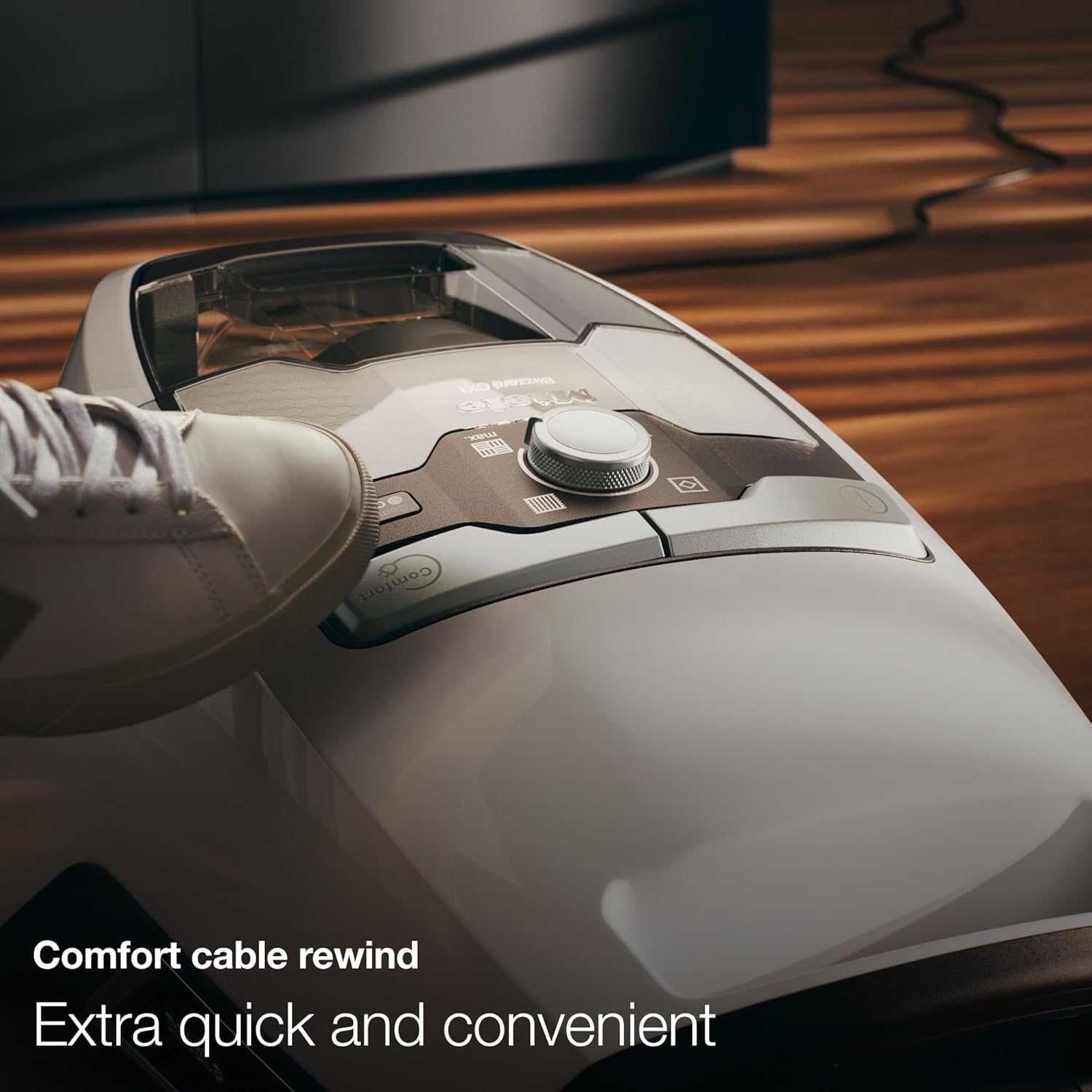 Miele Blizzard CX1 PureSuction Powerline Bagless Canister Vacuum Cleaner with AllTeQ Universal Floorhead and Parquet Twister Floorhead, 1200 W, Graphite Gray – 10829430