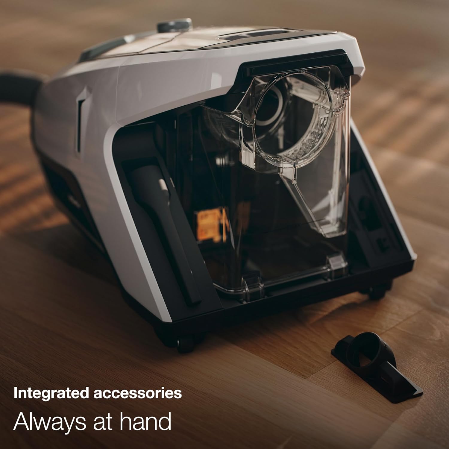 Miele Blizzard CX1 PureSuction Powerline Bagless Canister Vacuum Cleaner with AllTeQ Universal Floorhead and Parquet Twister Floorhead, 1200 W, Graphite Gray – 10829430