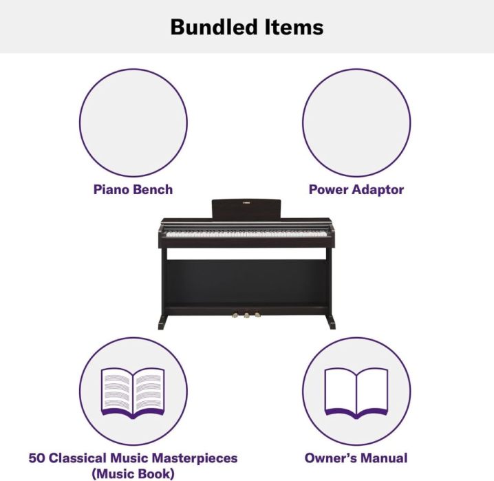 Yamaha ARIUS YDP-145 Digital Piano, Classic and Elegant Digital Piano for Beginners and Hobby Players