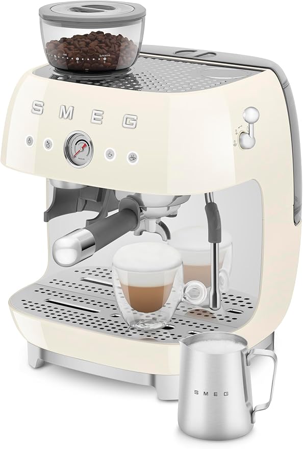 Smeg Semi-Automatic Espresso Machine (Cream)