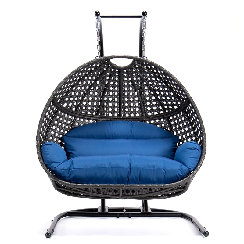 ๐ฅ2-Person Wicker Hanging Swing Chair