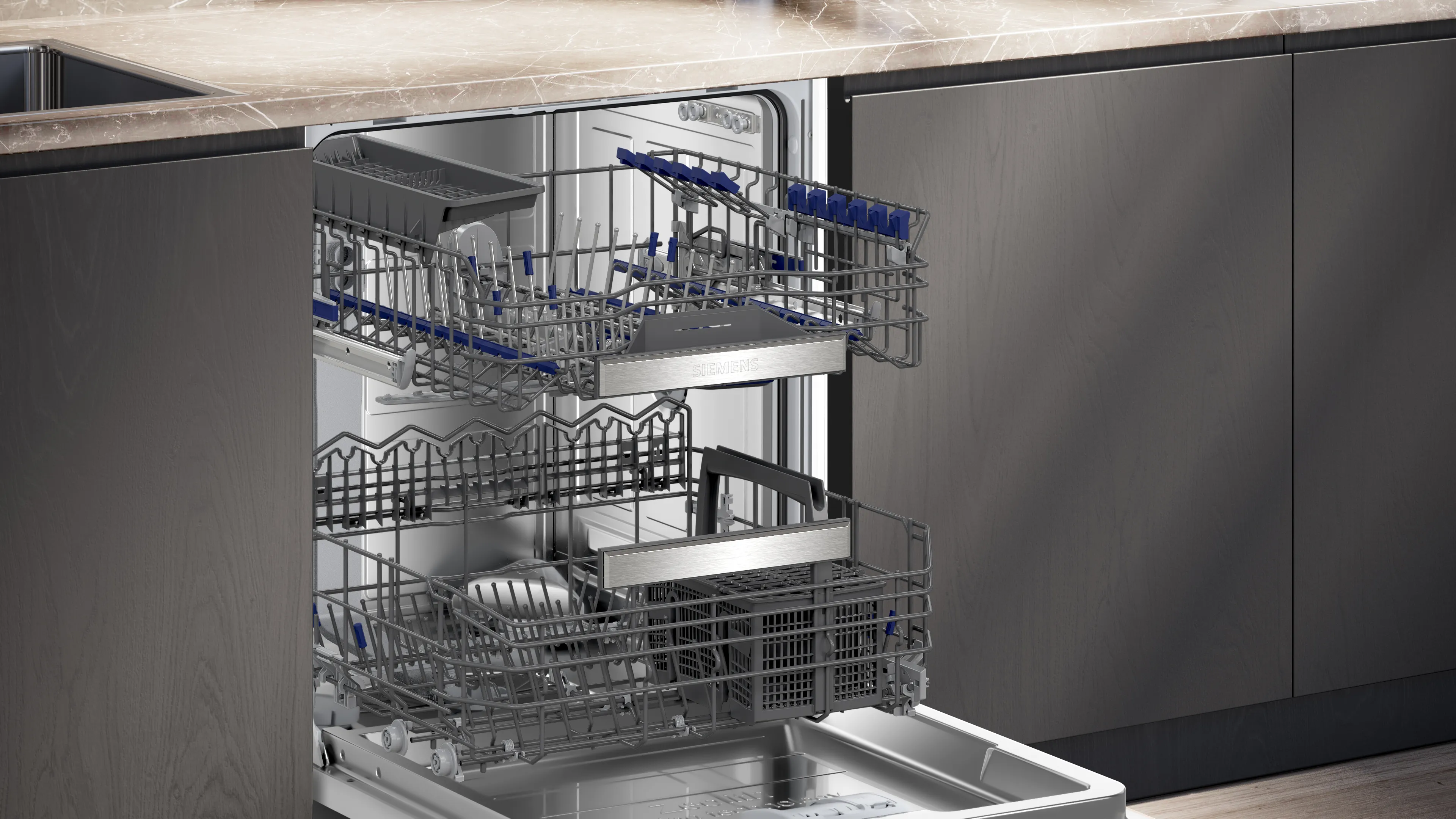 SIEMENS SX87Y801BE iQ700 Fully-integrated dishwasher 60 cm XXL