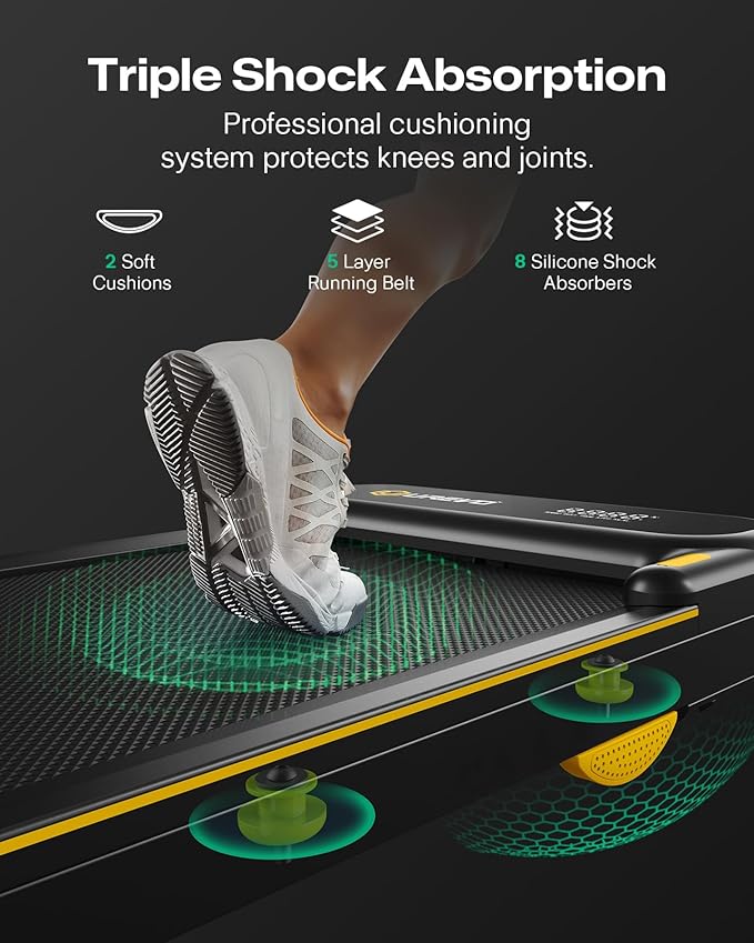 UREVO Smart 2-in-1 Folding Treadmill