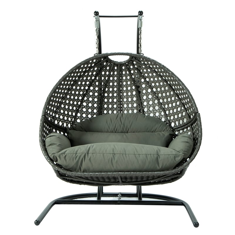 ๐ฅ2-Person Wicker Hanging Swing Chair