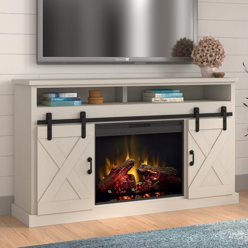 TV Stand for TVs up to 70 with Fireplace Included