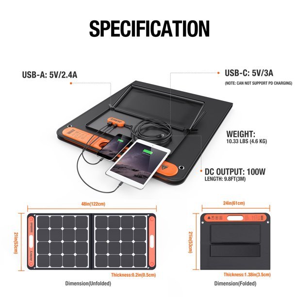 🔥🔥Jackery 1800 Watts Continuous/3600W Peak Output Portable Solar Generator SG1500 with 4 Solar Panels