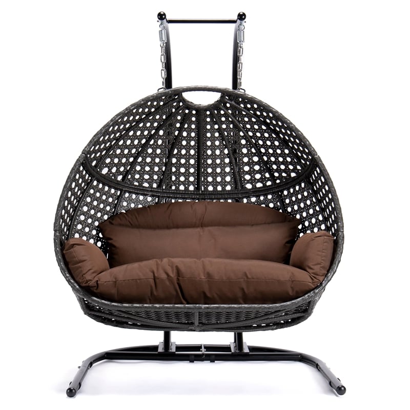 ๐ฅ2-Person Wicker Hanging Swing Chair