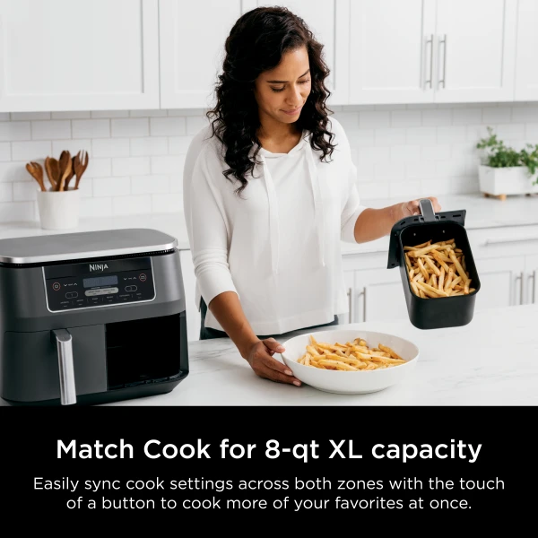 Ninja® Foodi® 6-in-1 8-qt. 2-Basket Air Fryer with DualZone™ Technology