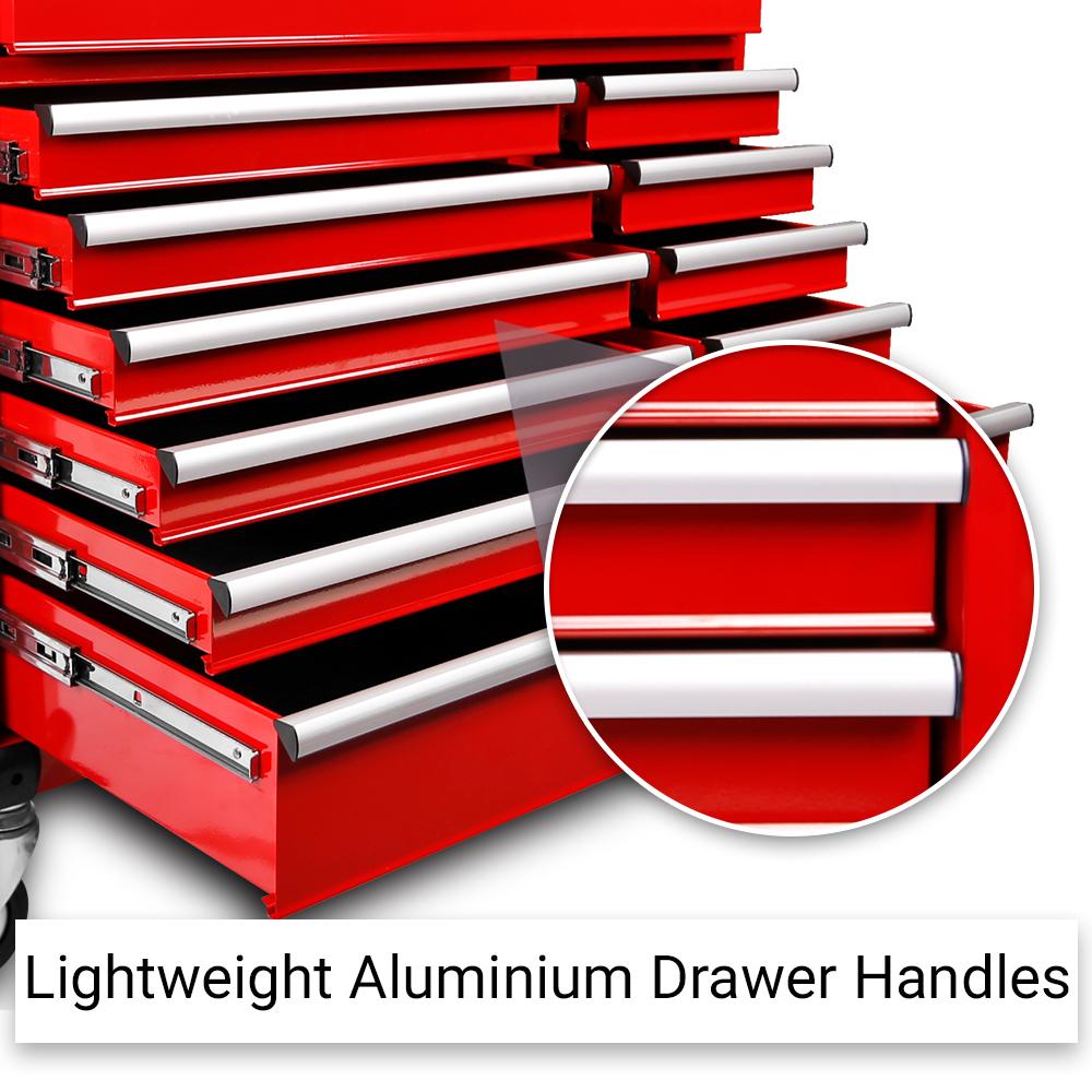 Daytona 655 Piece Mechanical Tool Set with 43 12 Drawer Red Roller Cabinet