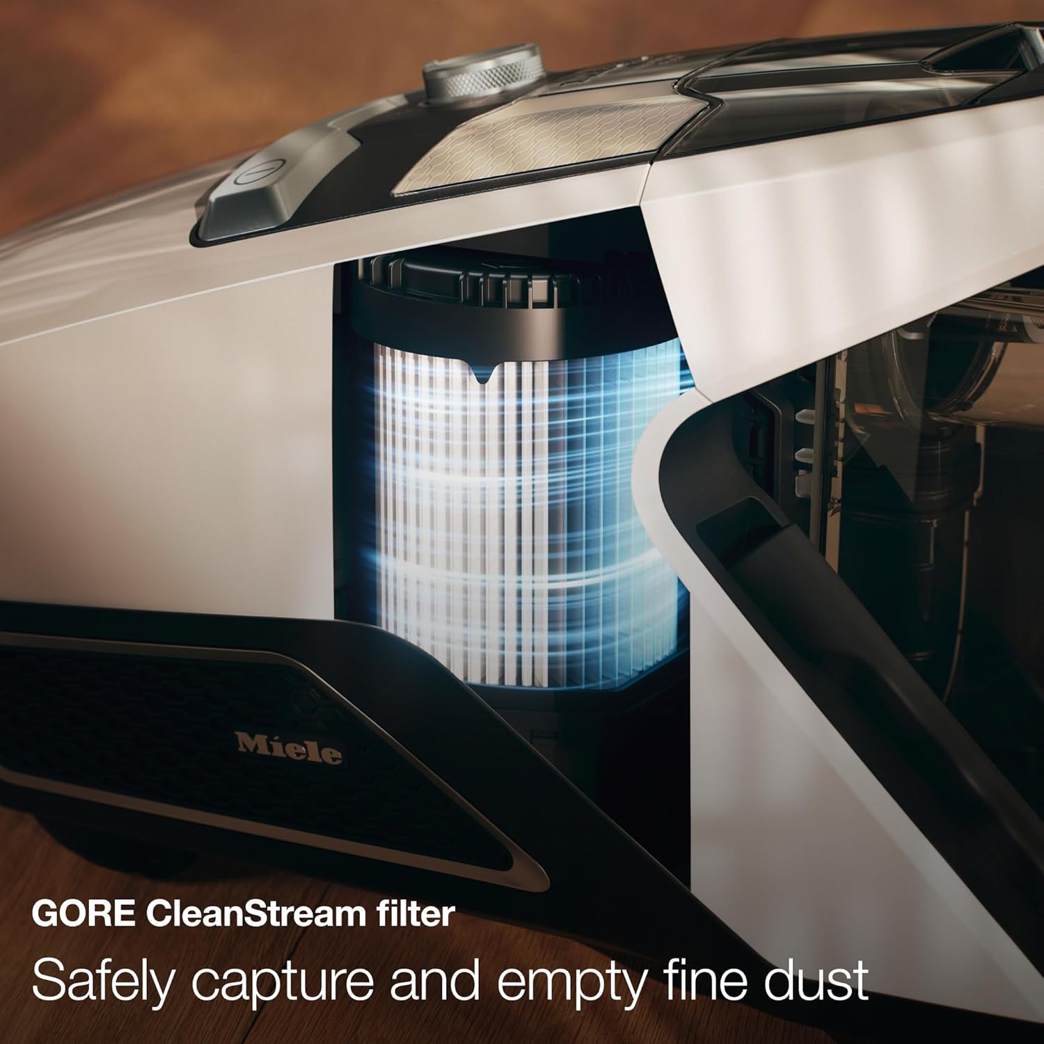 Miele Blizzard CX1 PureSuction Powerline Bagless Canister Vacuum Cleaner with AllTeQ Universal Floorhead and Parquet Twister Floorhead, 1200 W, Graphite Gray – 10829430