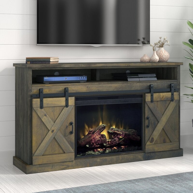 TV Stand for TVs up to 70 with Fireplace Included