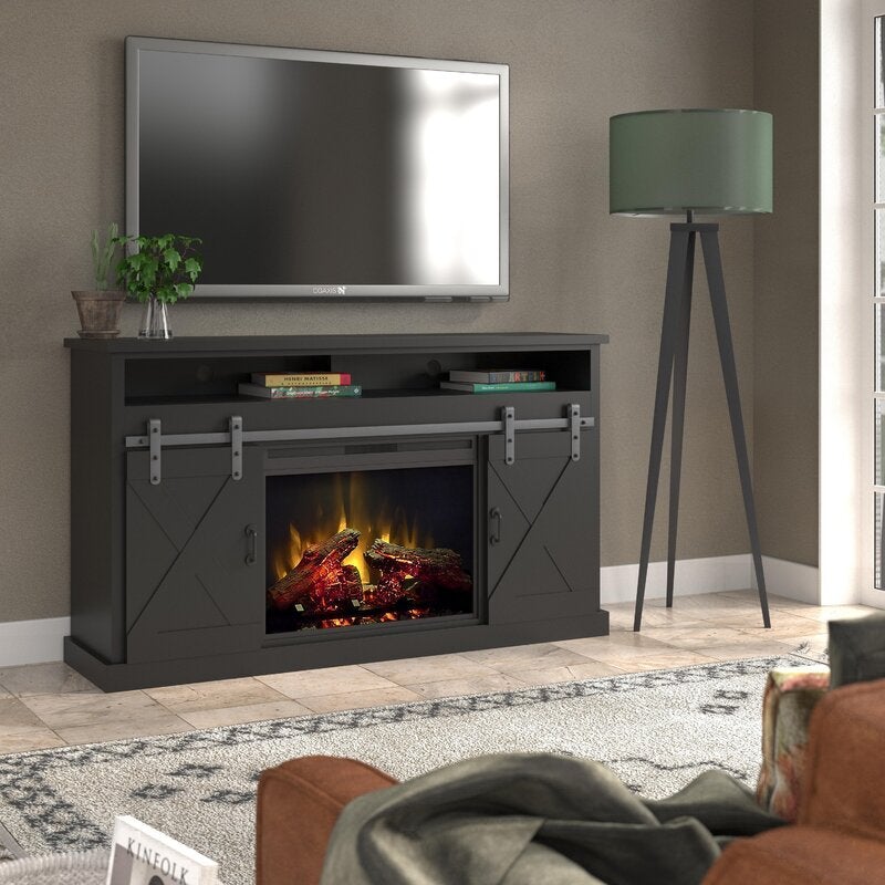 TV Stand for TVs up to 70 with Fireplace Included