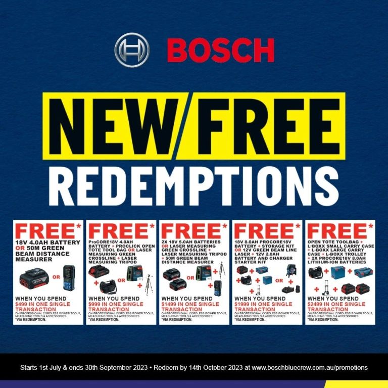 BOSCH ProCORE18V Brushless 5-Piece Set 2 x 8.0Ah Combo Kit 0615990M70