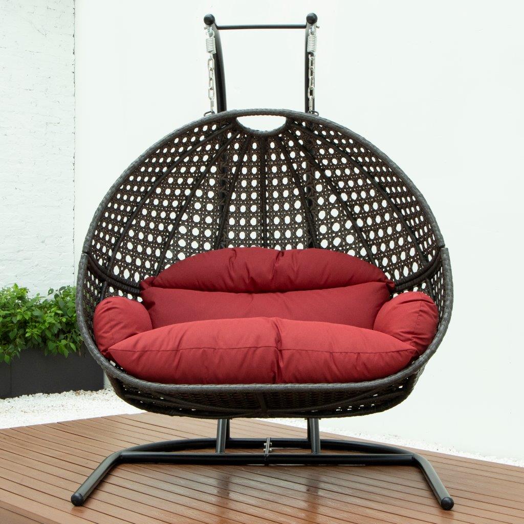 š„2-Person Wicker Hanging Swing Chair