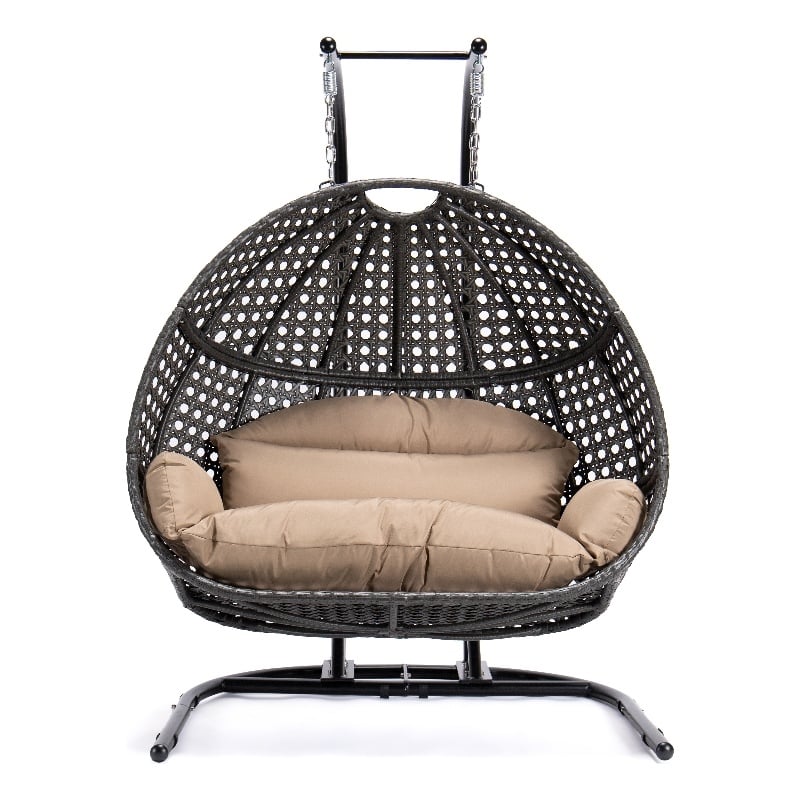 ๐ฅ2-Person Wicker Hanging Swing Chair